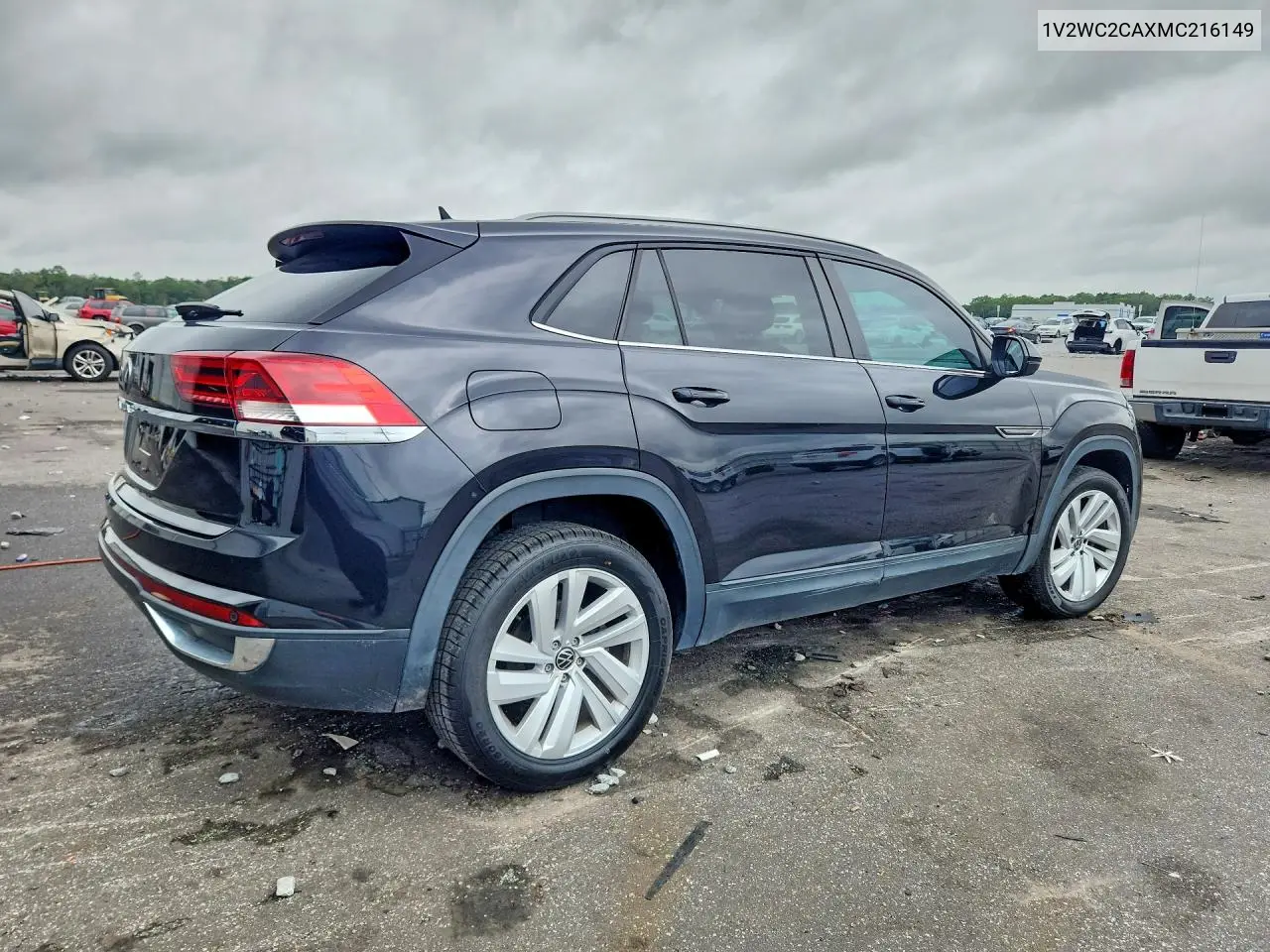 2021 VOLKSWAGEN ATLAS CROSS SPORT VIN 1V2WC2CAXMC216149 — фото 3