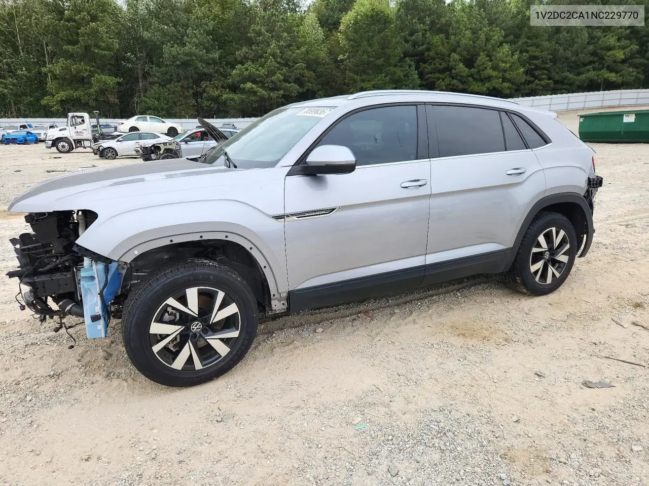 VOLKSWAGEN ATLAS CROSS SPORT 2022, VIN 1V2DC2CA1NC229770