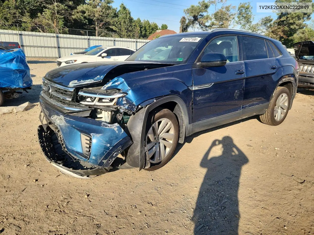 VOLKSWAGEN ATLAS CROSS SPORT 2022, VIN 1V2KE2CAXNC222849