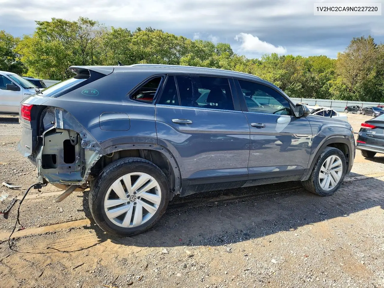 2022 VOLKSWAGEN ATLAS CROSS SPORT VIN 1V2HC2CA9NC227220 — фото 3