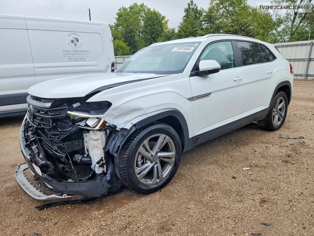 VOLKSWAGEN ATLAS CROSS SPORT 2024, VIN 1V2HE2CA4RC209465