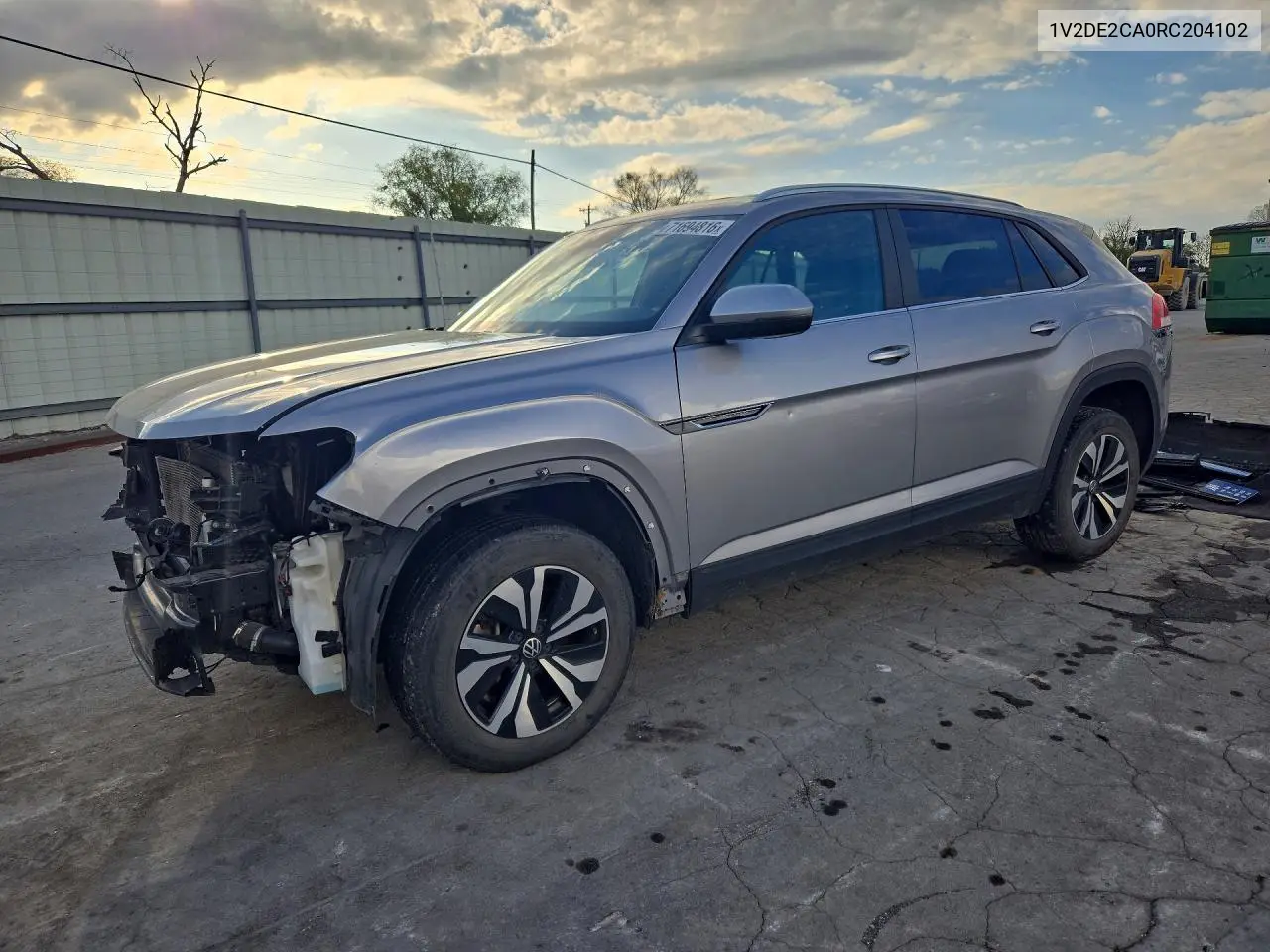 VOLKSWAGEN ATLAS CROSS SPORT 2024, VIN 1V2DE2CA0RC204102