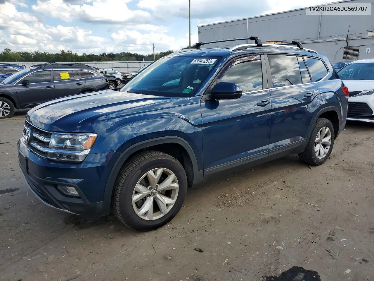 VOLKSWAGEN ATLAS 2018, VIN 1V2KR2CA6JC569707