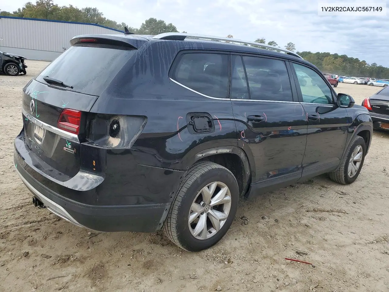 2018 VOLKSWAGEN ATLAS VIN 1V2KR2CAXJC567149 — фото 3