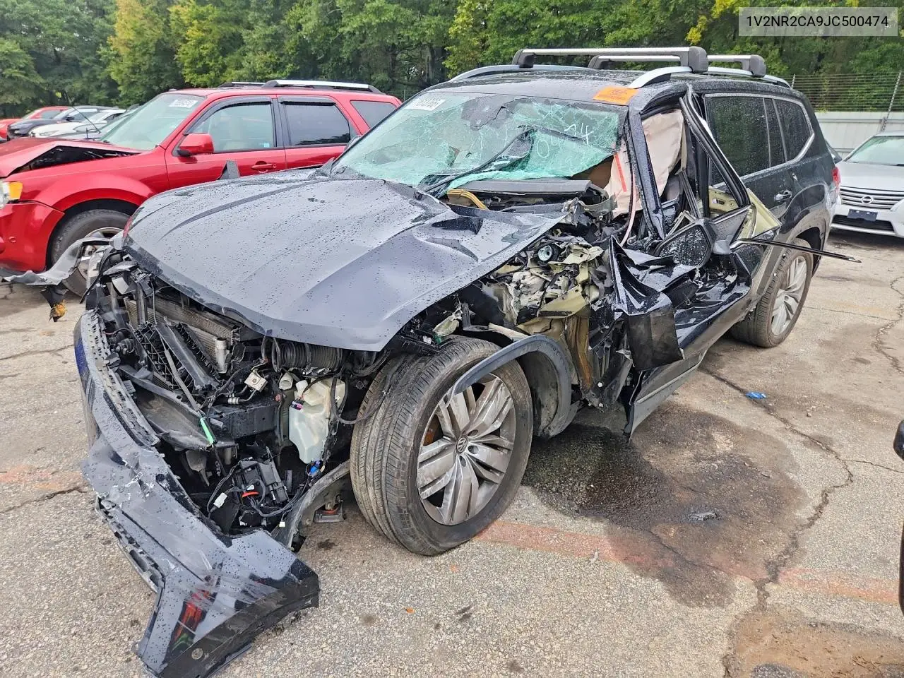VOLKSWAGEN ATLAS 2018, VIN 1V2NR2CA9JC500474