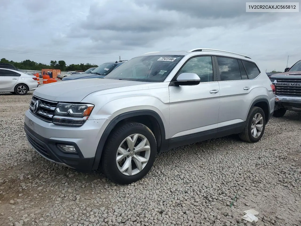 VOLKSWAGEN ATLAS 2018, VIN 1V2CR2CAXJC565812
