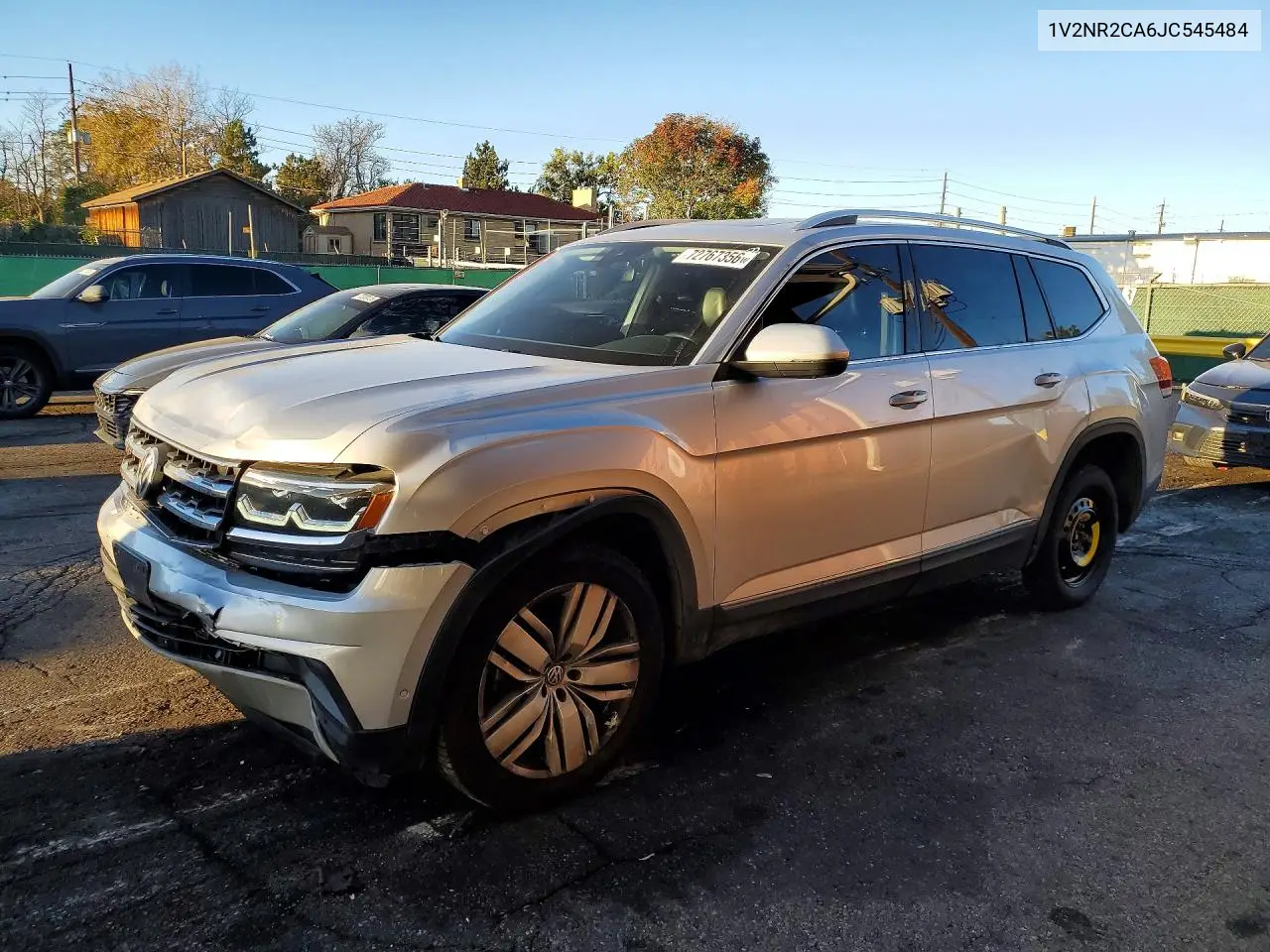 VOLKSWAGEN ATLAS 2018, VIN 1V2NR2CA6JC545484