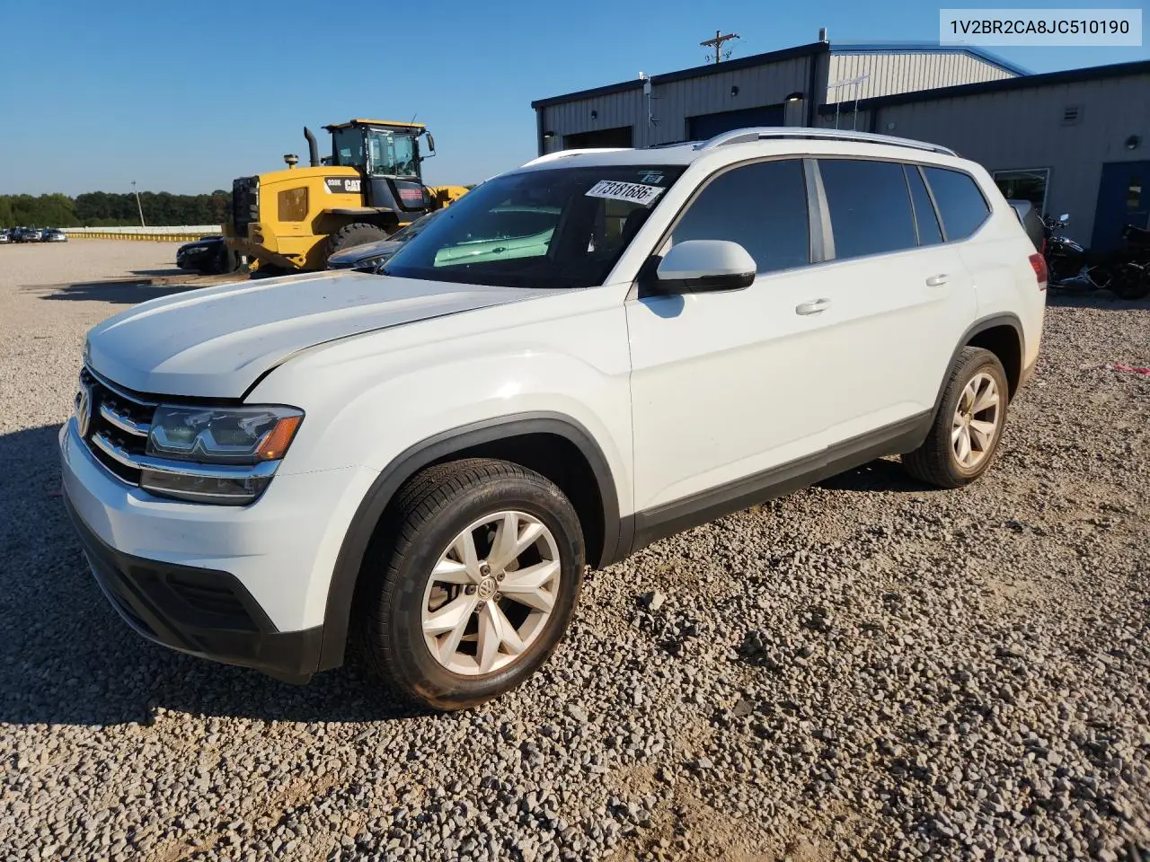 VOLKSWAGEN ATLAS 2018, VIN 1V2BR2CA8JC510190