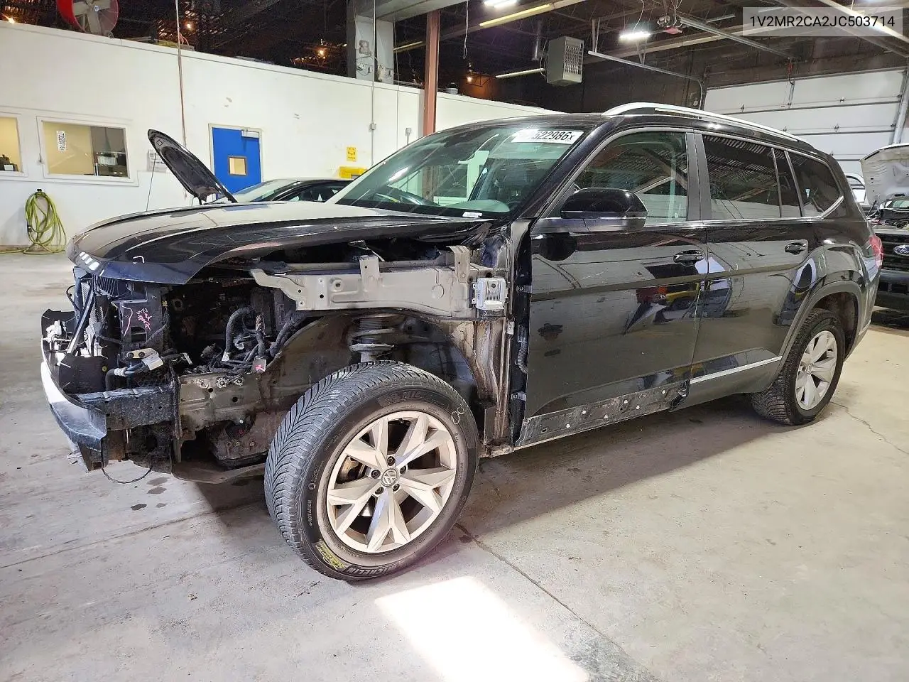 VOLKSWAGEN ATLAS 2018, VIN 1V2MR2CA2JC503714