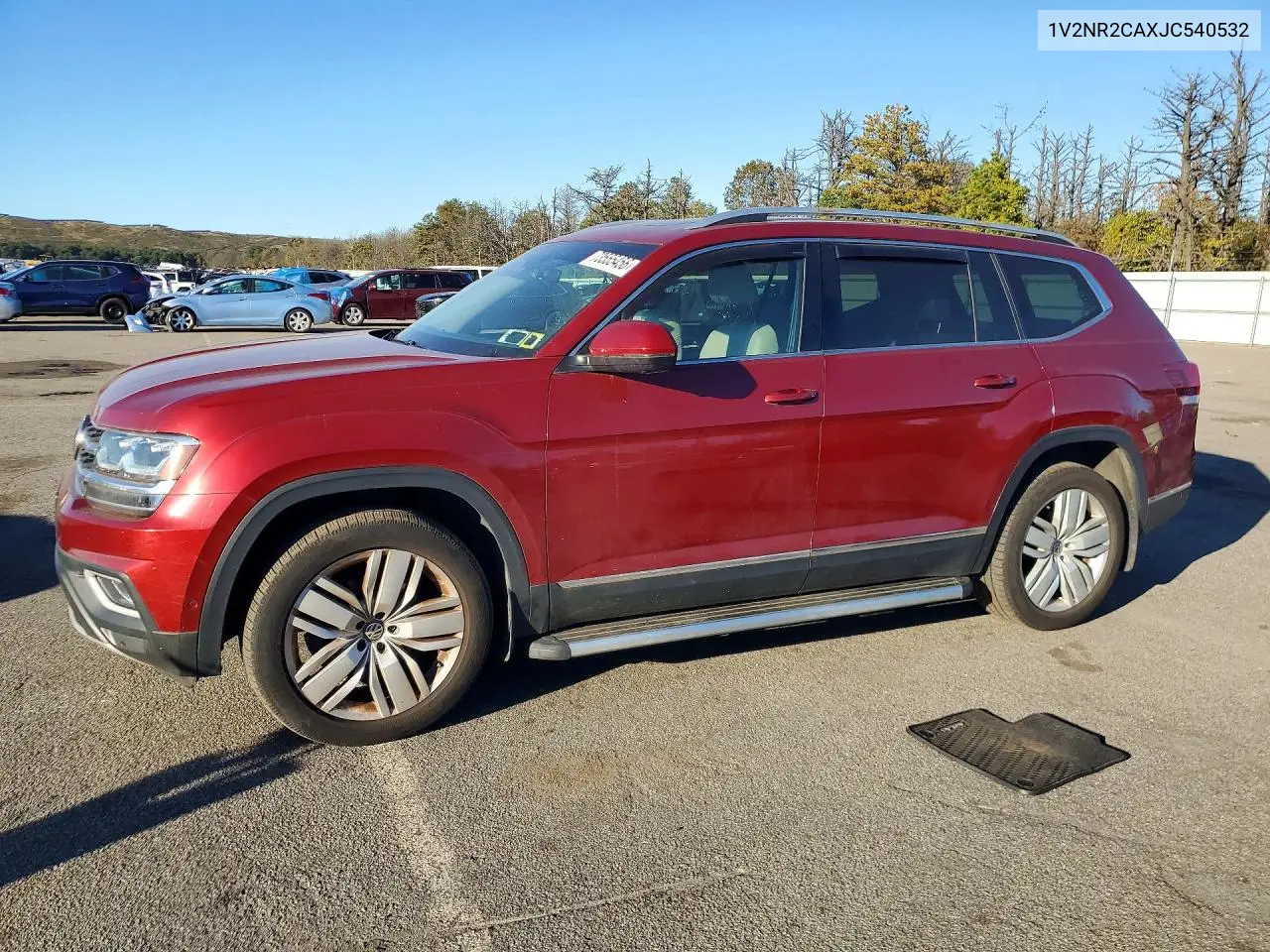 VOLKSWAGEN ATLAS 2018, VIN 1V2NR2CAXJC540532