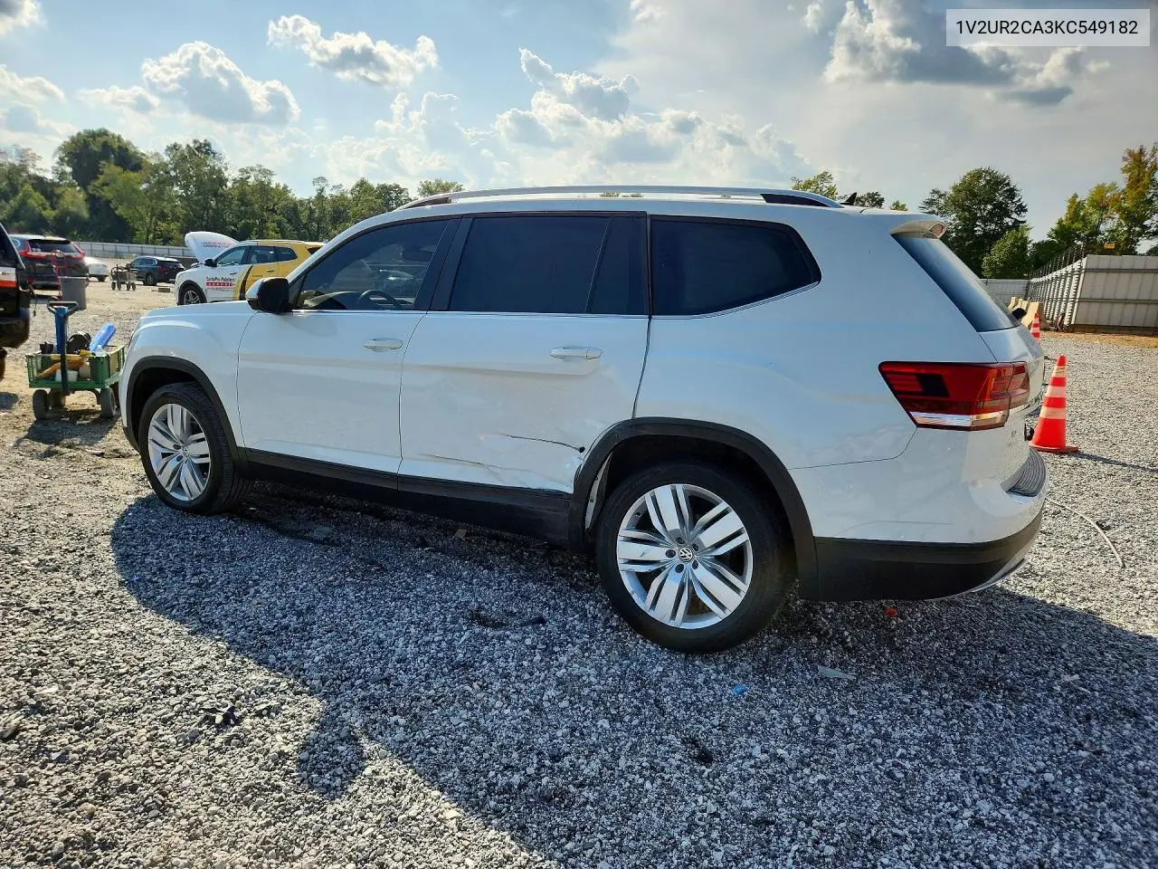 2019 VOLKSWAGEN ATLAS VIN 1V2UR2CA3KC549182 — фото 2