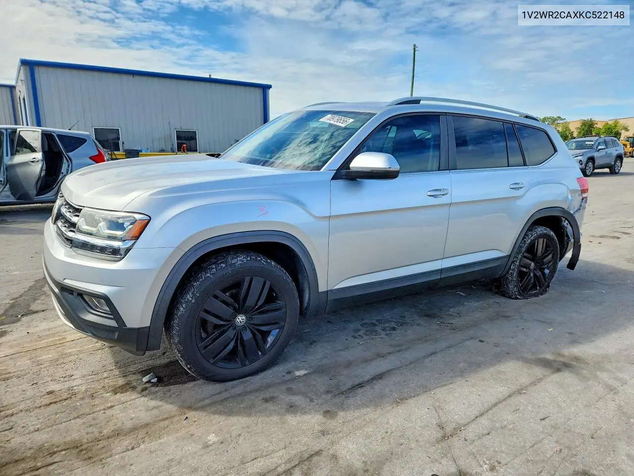 VOLKSWAGEN ATLAS 2019, VIN 1V2WR2CAXKC522148