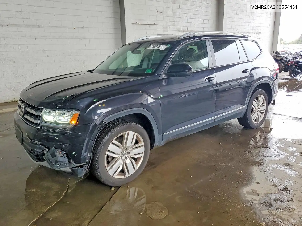 VOLKSWAGEN ATLAS 2019, VIN 1V2MR2CA2KC554454