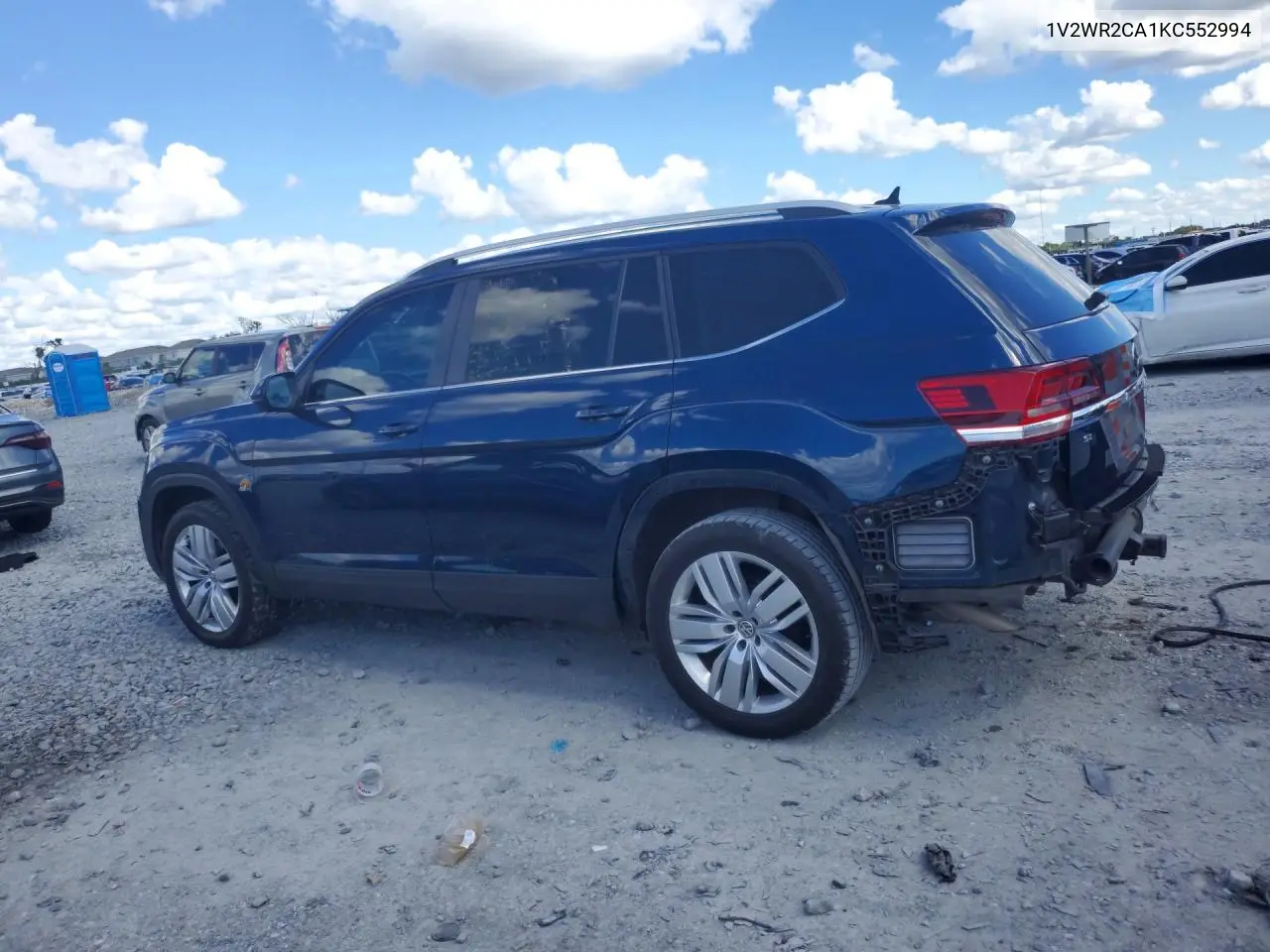 2019 VOLKSWAGEN ATLAS VIN 1V2WR2CA1KC552994 — фото 2