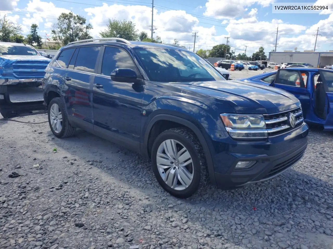 2019 VOLKSWAGEN ATLAS VIN 1V2WR2CA1KC552994 — фото 4