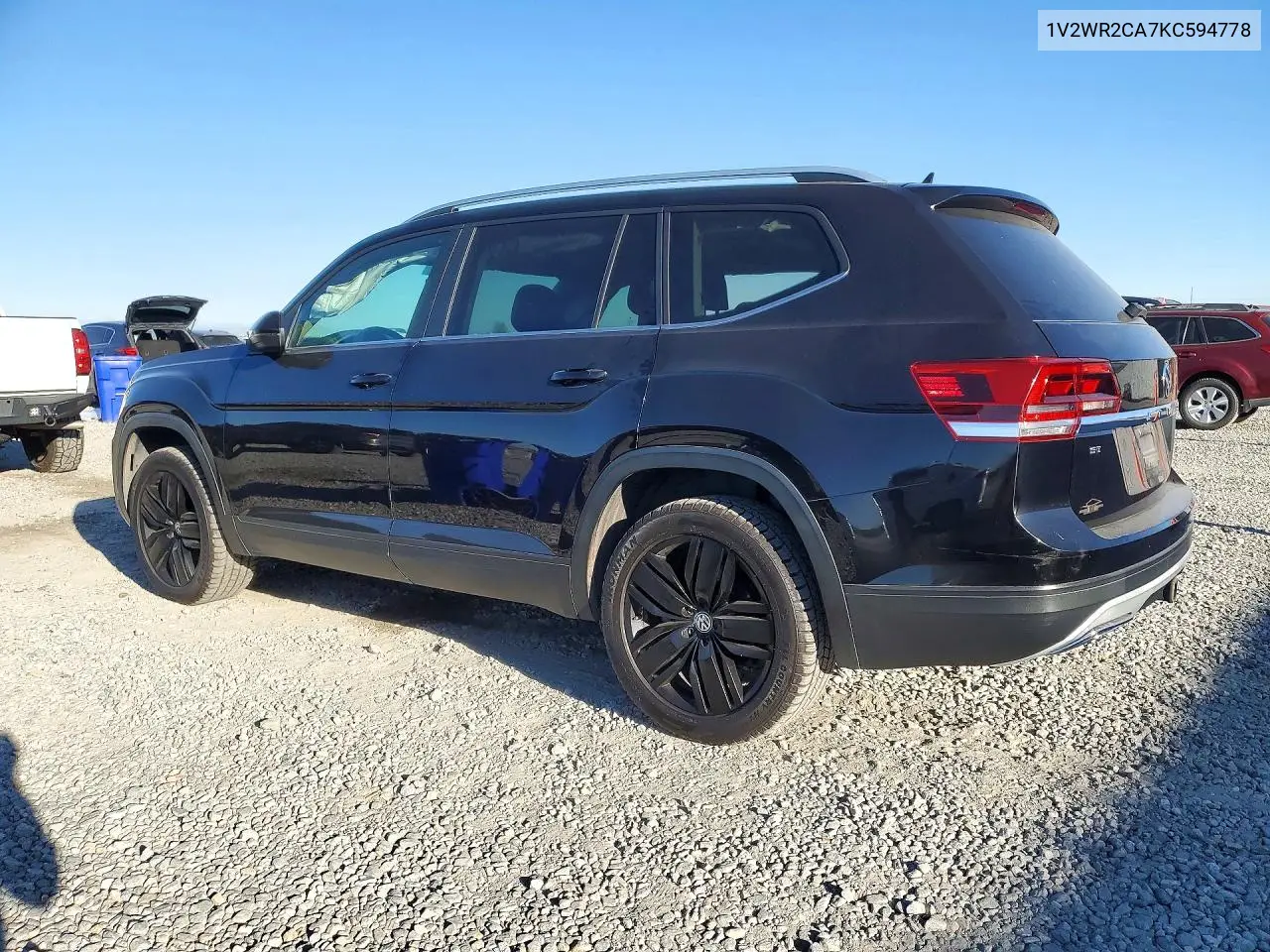 2019 VOLKSWAGEN ATLAS VIN 1V2WR2CA7KC594778 — фото 2