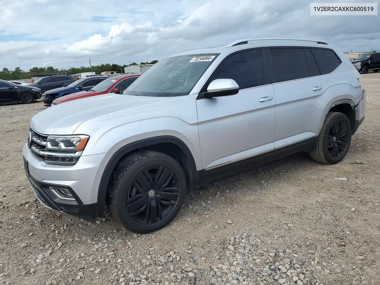 VOLKSWAGEN ATLAS 2019, VIN 1V2ER2CAXKC600519
