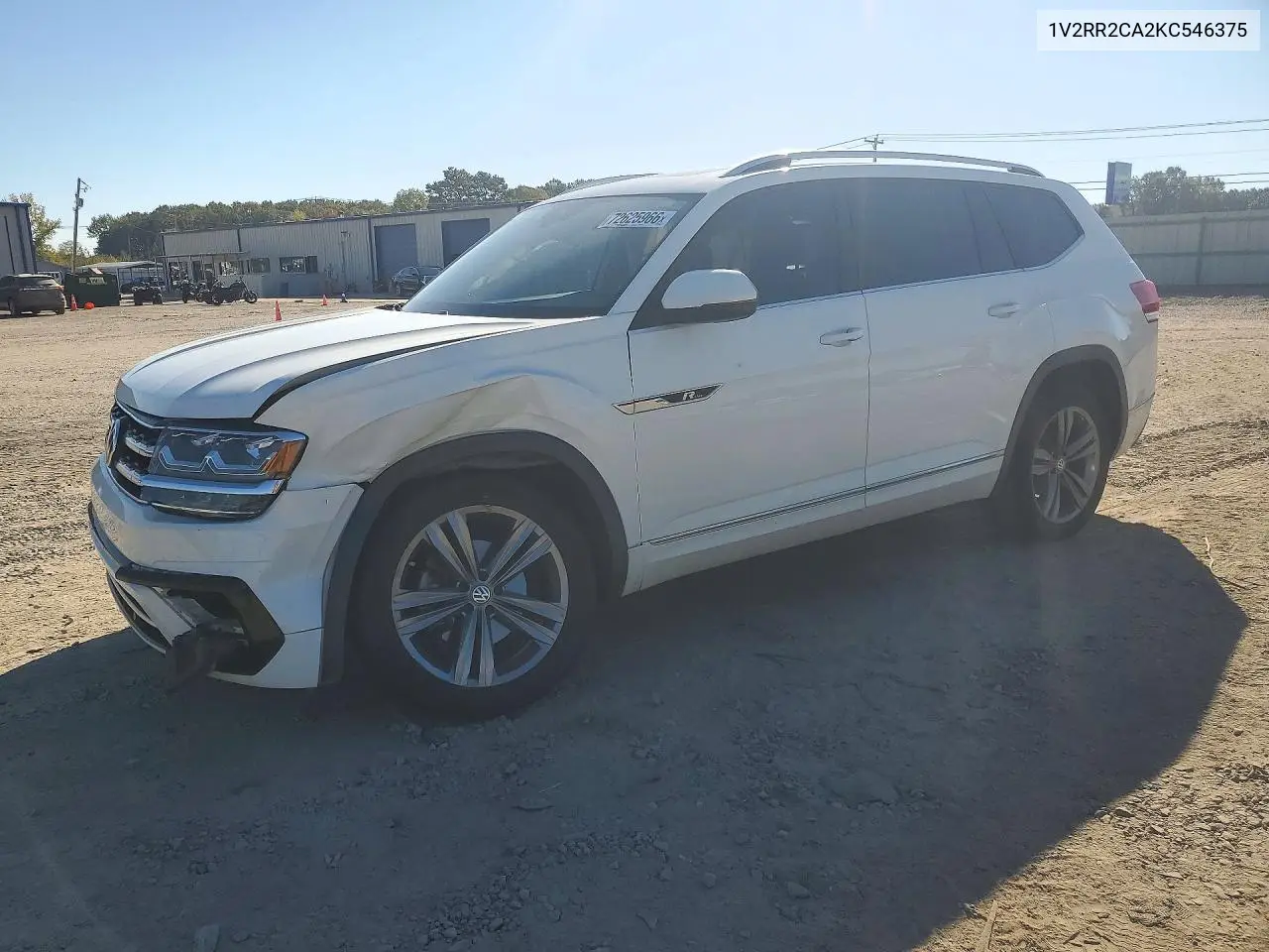VOLKSWAGEN ATLAS 2019, VIN 1V2RR2CA2KC546375