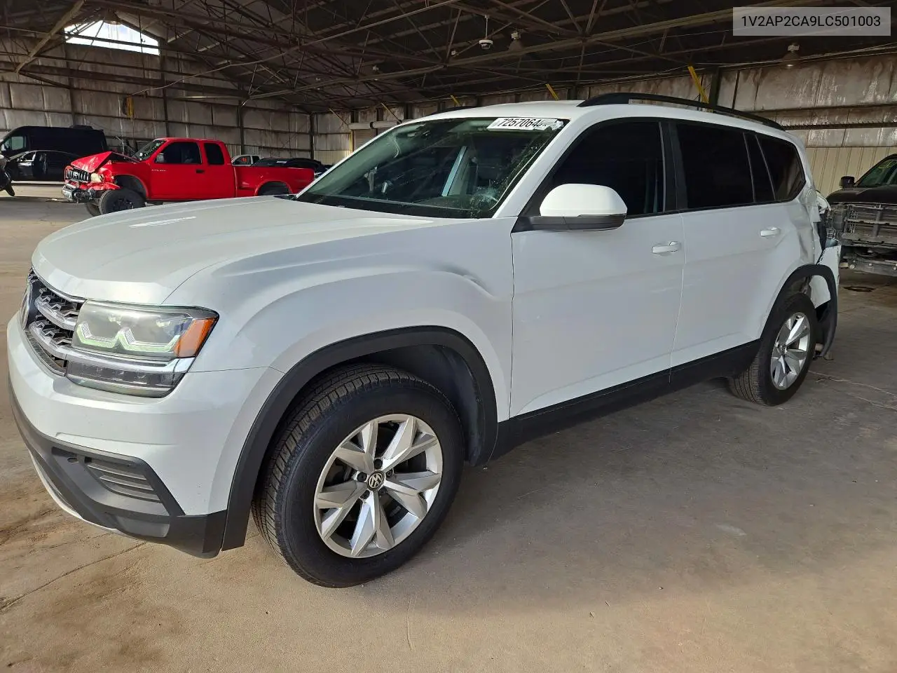 VOLKSWAGEN ATLAS 2020, VIN 1V2AP2CA9LC501003