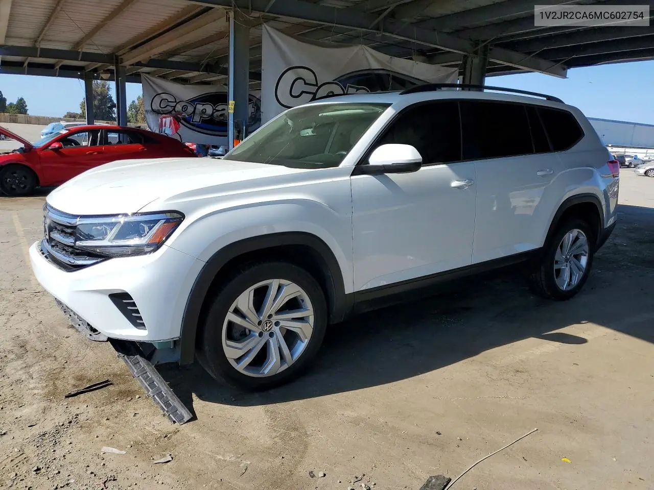 VOLKSWAGEN ATLAS 2021, VIN 1V2JR2CA6MC602754