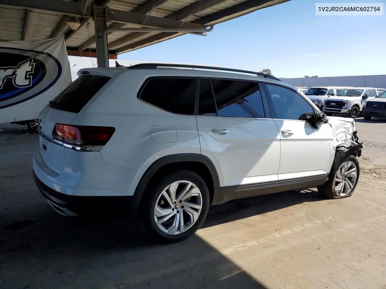 2021 VOLKSWAGEN ATLAS VIN 1V2JR2CA6MC602754 — фото 3