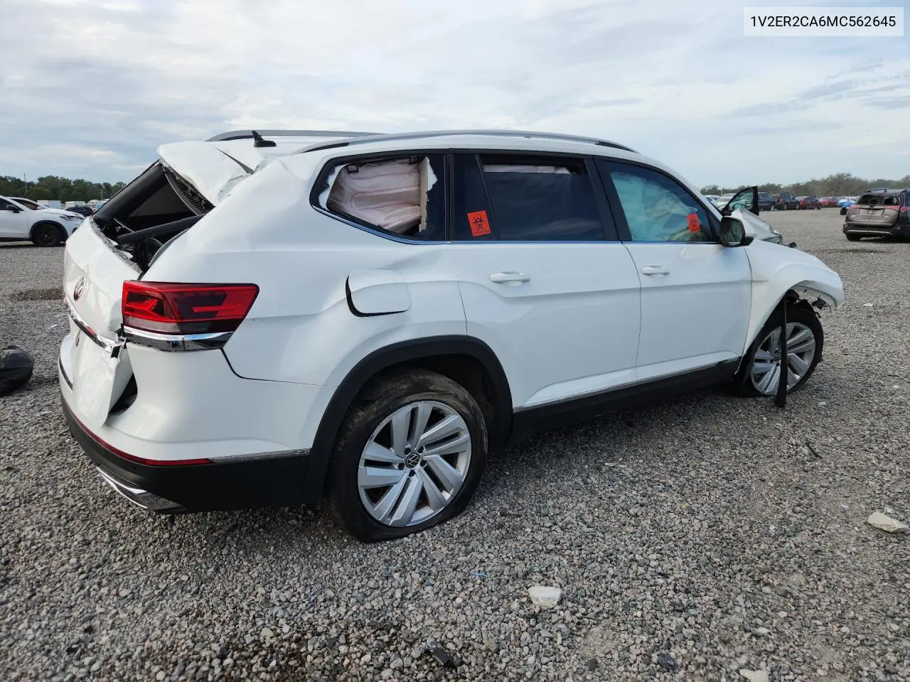 2021 VOLKSWAGEN ATLAS VIN 1V2ER2CA6MC562645 — фото 3