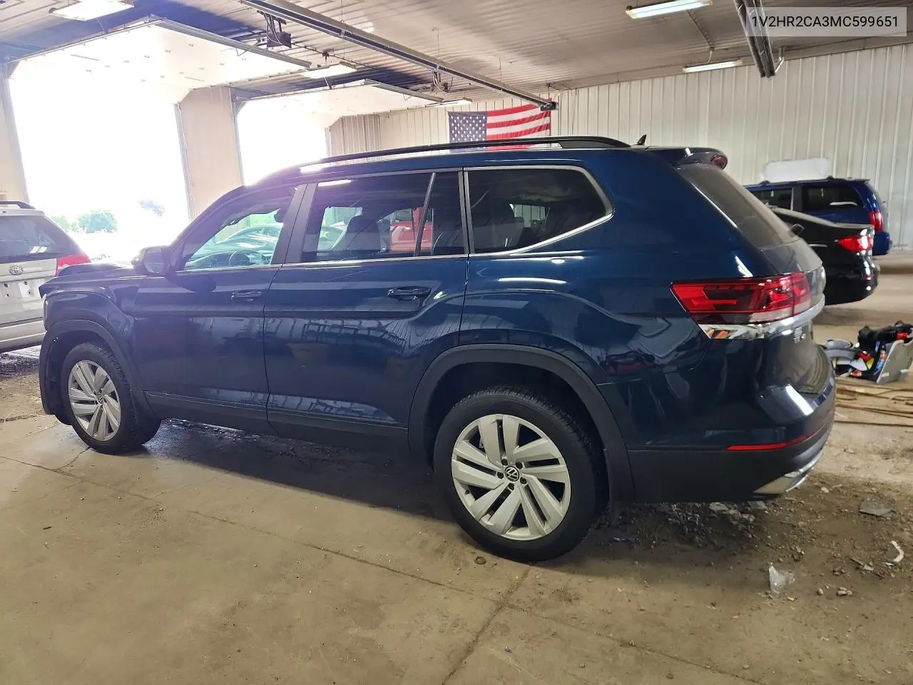 2021 VOLKSWAGEN ATLAS VIN 1V2HR2CA3MC599651 — фото 2