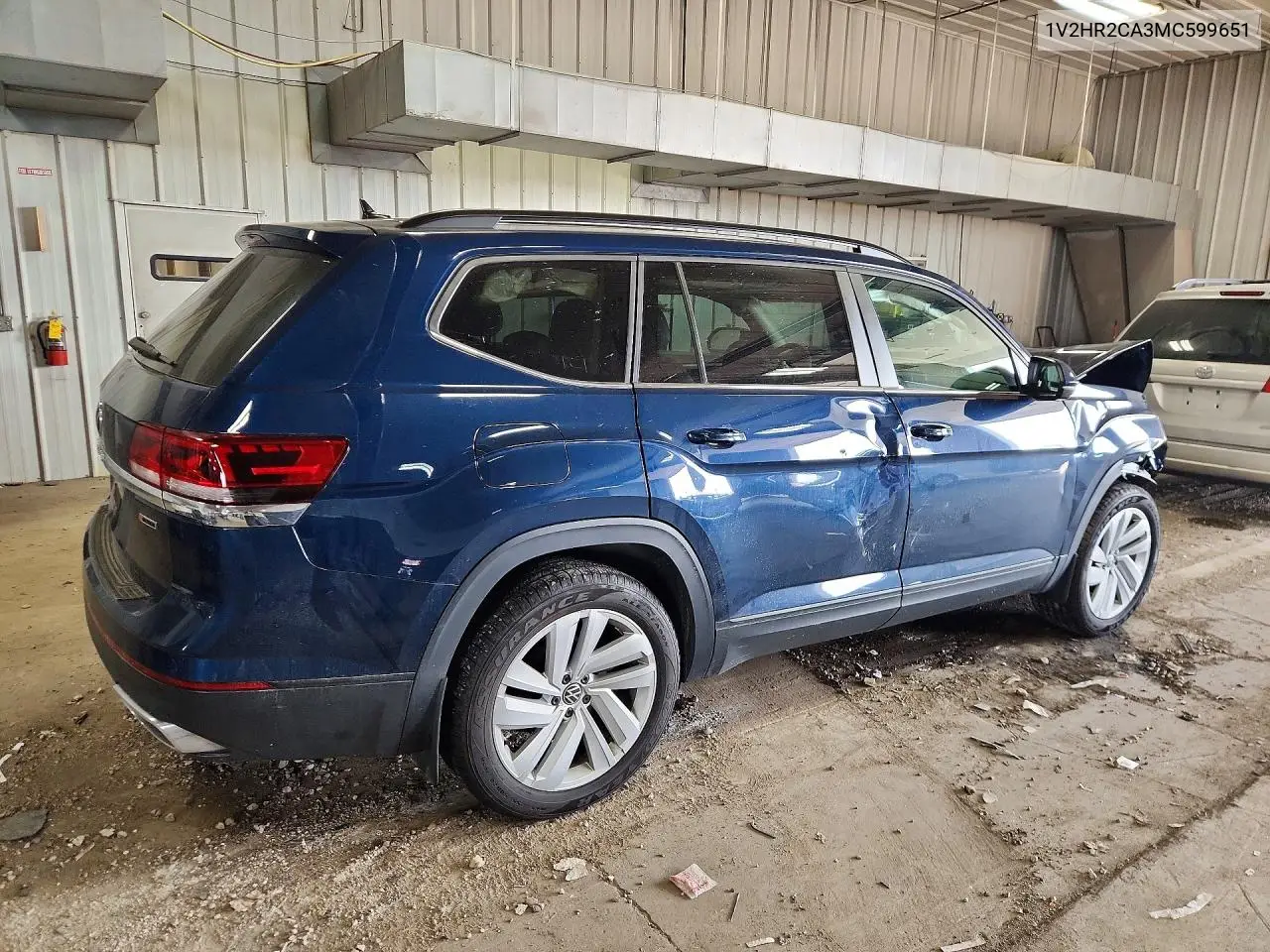 2021 VOLKSWAGEN ATLAS VIN 1V2HR2CA3MC599651 — фото 3