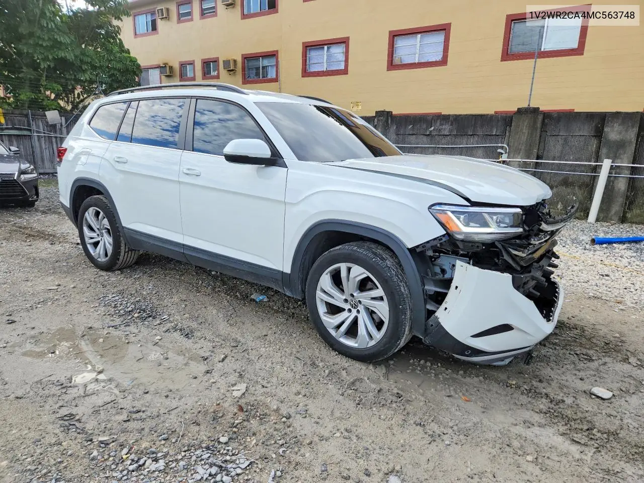 2021 VOLKSWAGEN ATLAS VIN 1V2WR2CA4MC563748 — фото 4