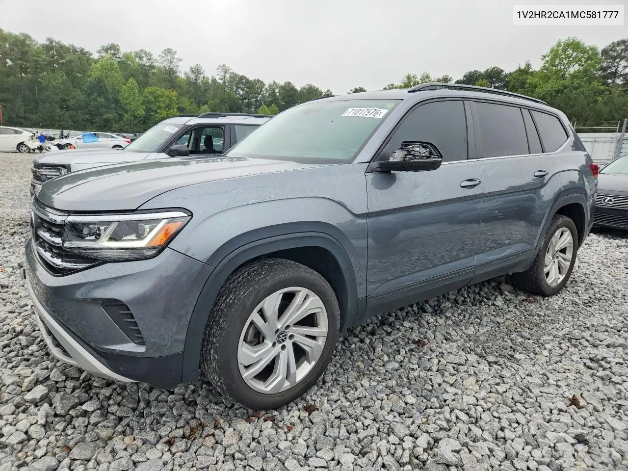 VOLKSWAGEN ATLAS 2021, VIN 1V2HR2CA1MC581777