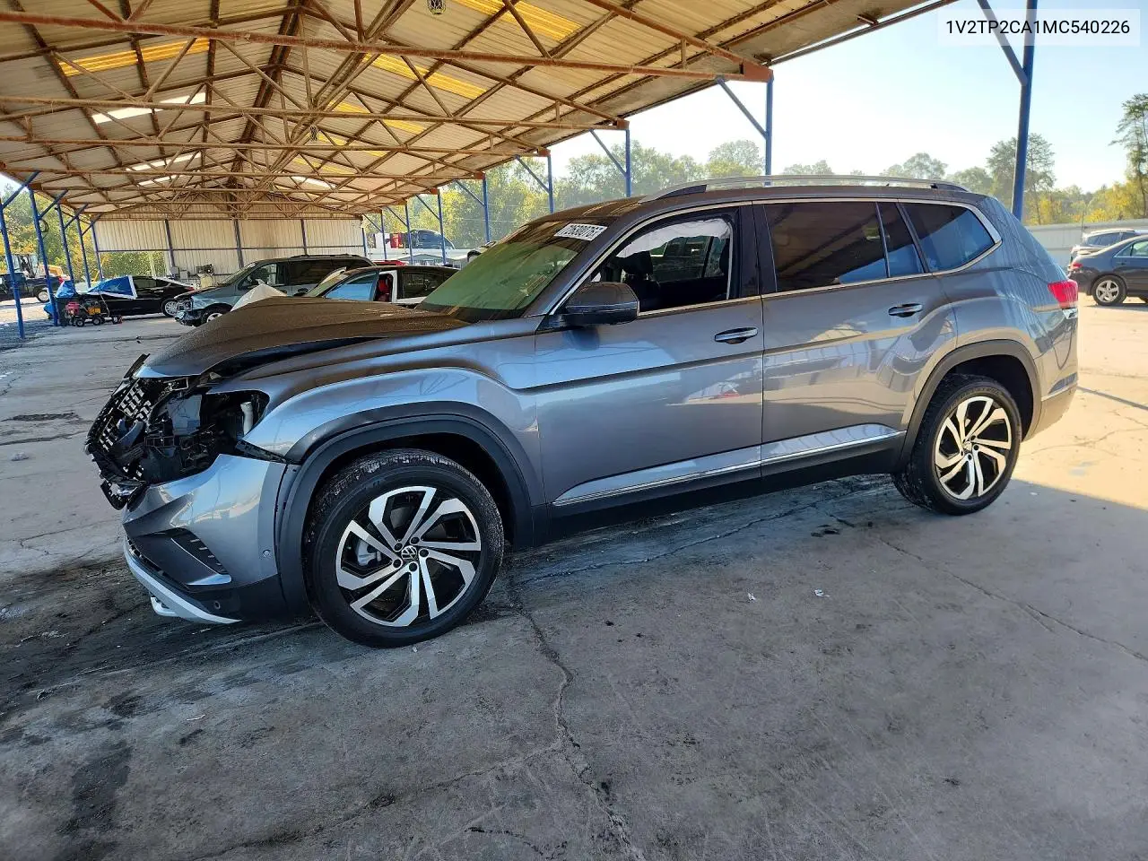 VOLKSWAGEN ATLAS 2021, VIN 1V2TP2CA1MC540226