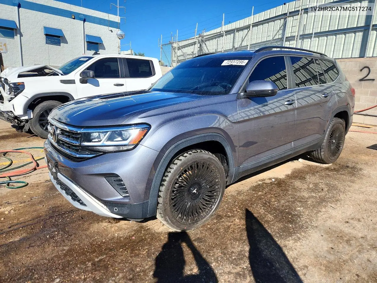 VOLKSWAGEN ATLAS 2021, VIN 1V2HR2CA7MC517274