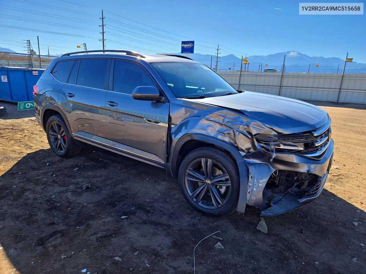 2021 VOLKSWAGEN ATLAS VIN 1V2RR2CA9MC515658 — фото 4
