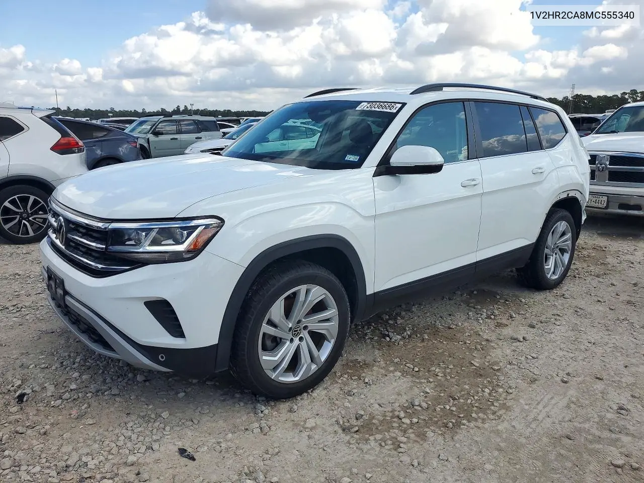 VOLKSWAGEN ATLAS 2021, VIN 1V2HR2CA8MC555340