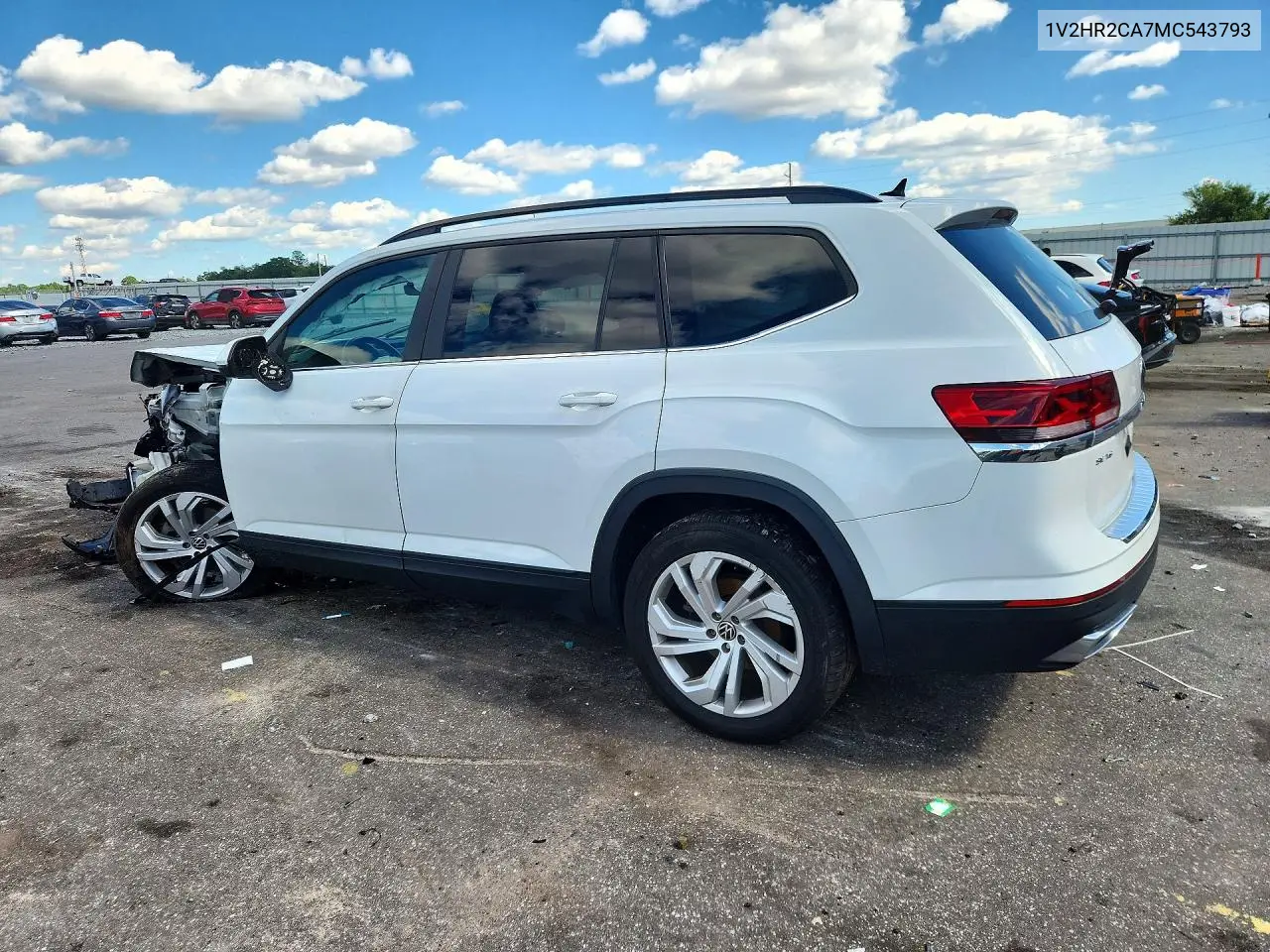 2021 VOLKSWAGEN ATLAS VIN 1V2HR2CA7MC543793 — фото 2