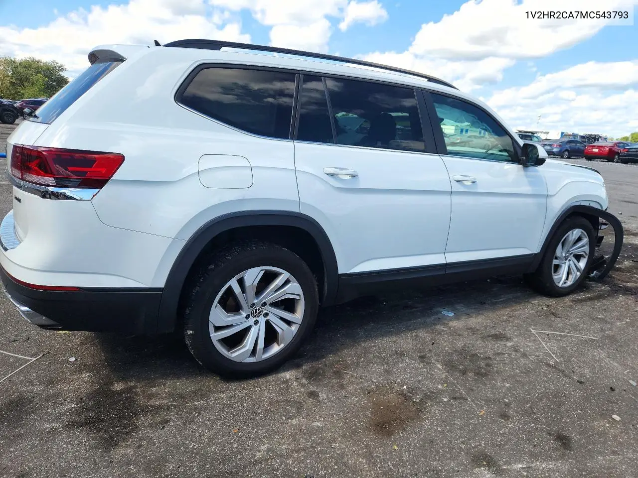 2021 VOLKSWAGEN ATLAS VIN 1V2HR2CA7MC543793 — фото 3