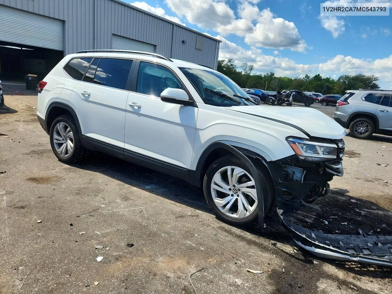 2021 VOLKSWAGEN ATLAS VIN 1V2HR2CA7MC543793 — фото 4