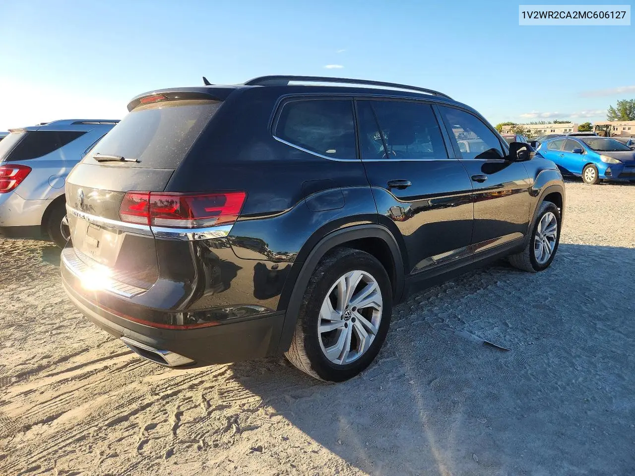 2021 VOLKSWAGEN ATLAS VIN 1V2WR2CA2MC606127 — фото 3