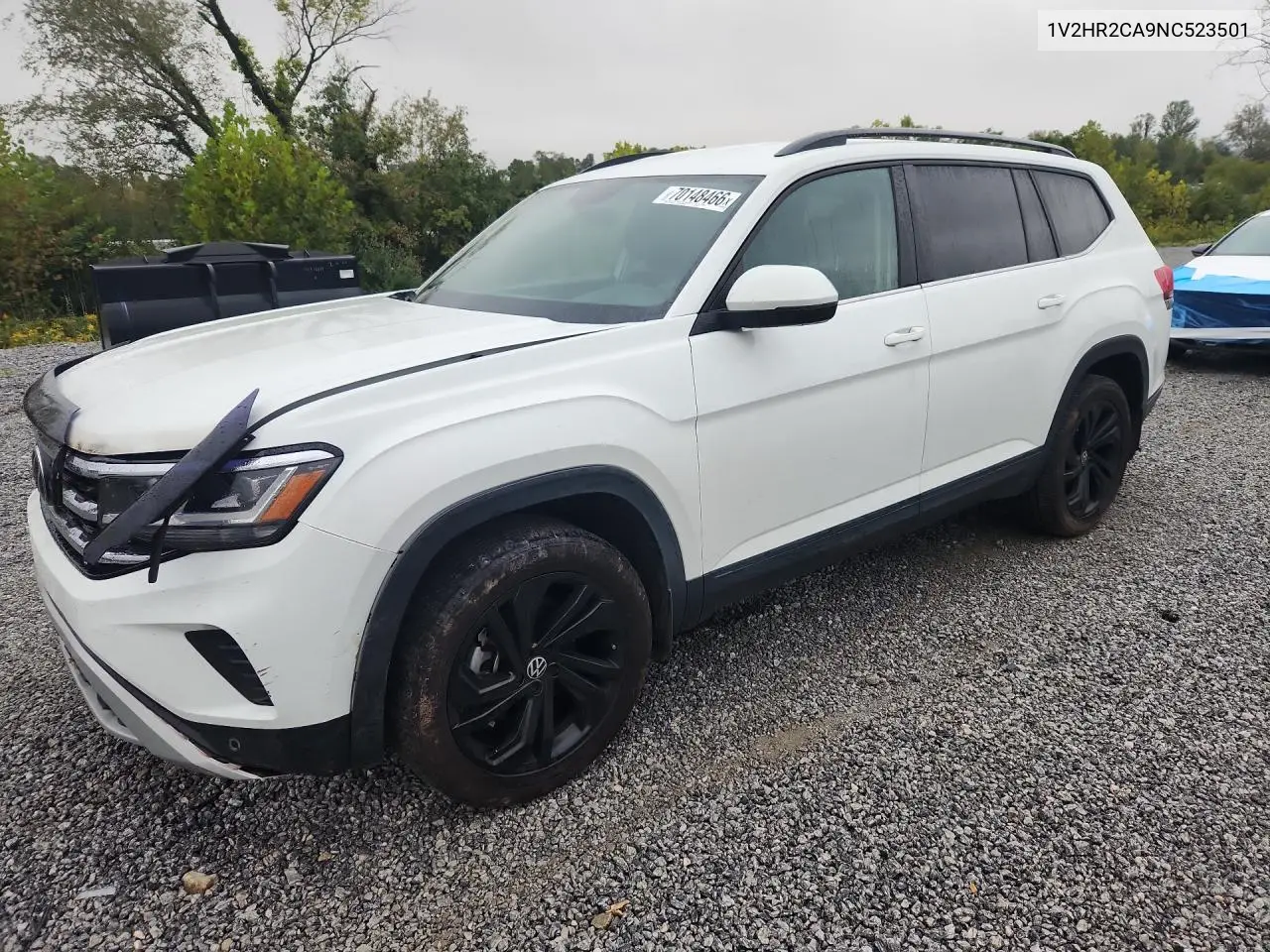 VOLKSWAGEN ATLAS 2022, VIN 1V2HR2CA9NC523501