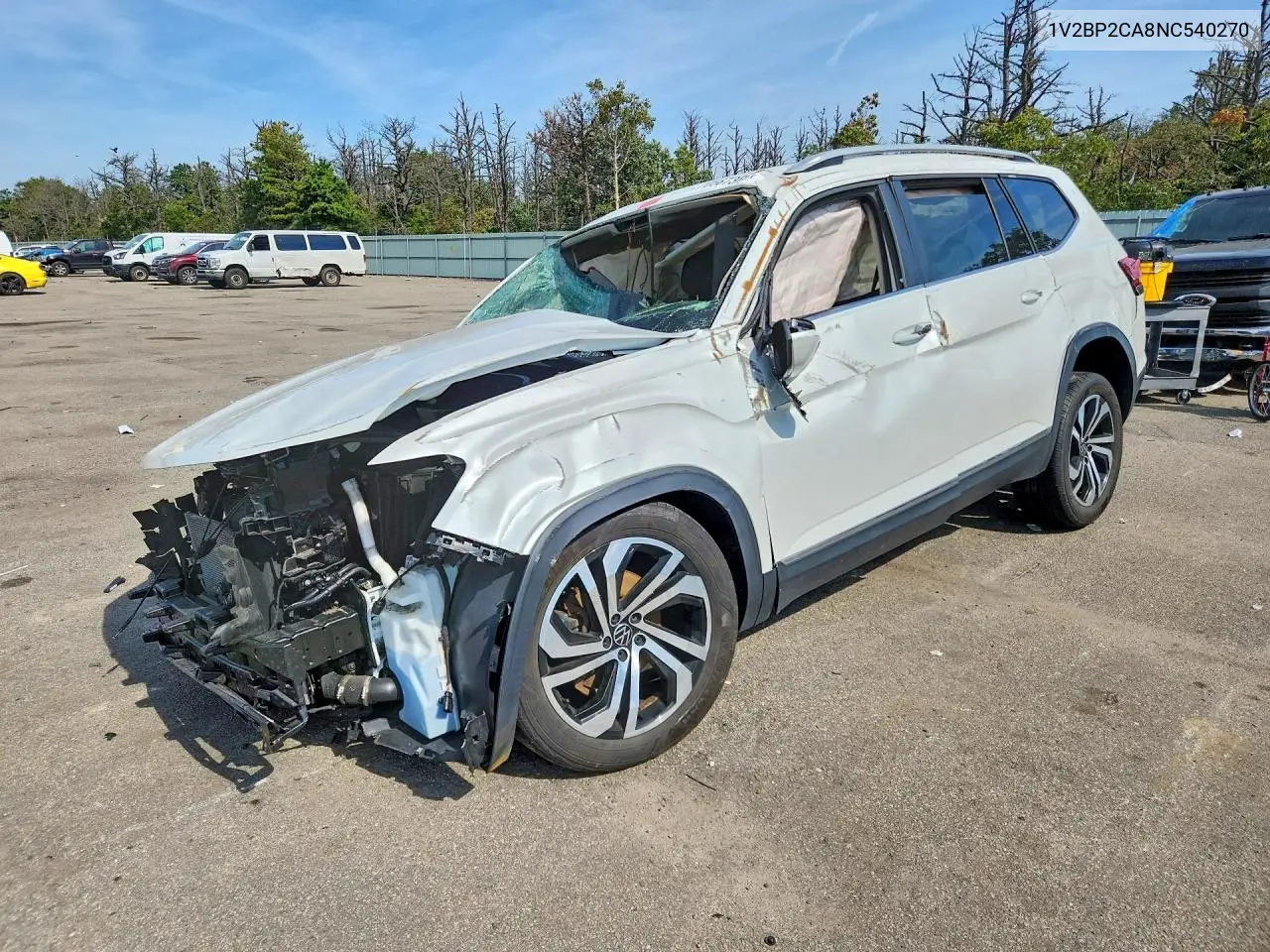 VOLKSWAGEN ATLAS 2022, VIN 1V2BP2CA8NC540270