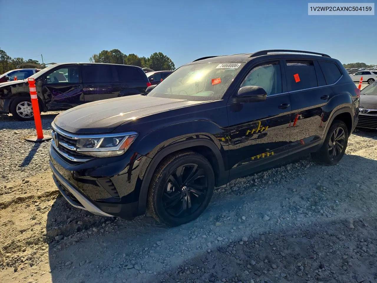 VOLKSWAGEN ATLAS 2022, VIN 1V2WP2CAXNC504159