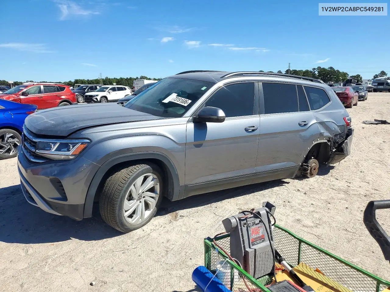 VOLKSWAGEN ATLAS 2023, VIN 1V2WP2CA8PC549281
