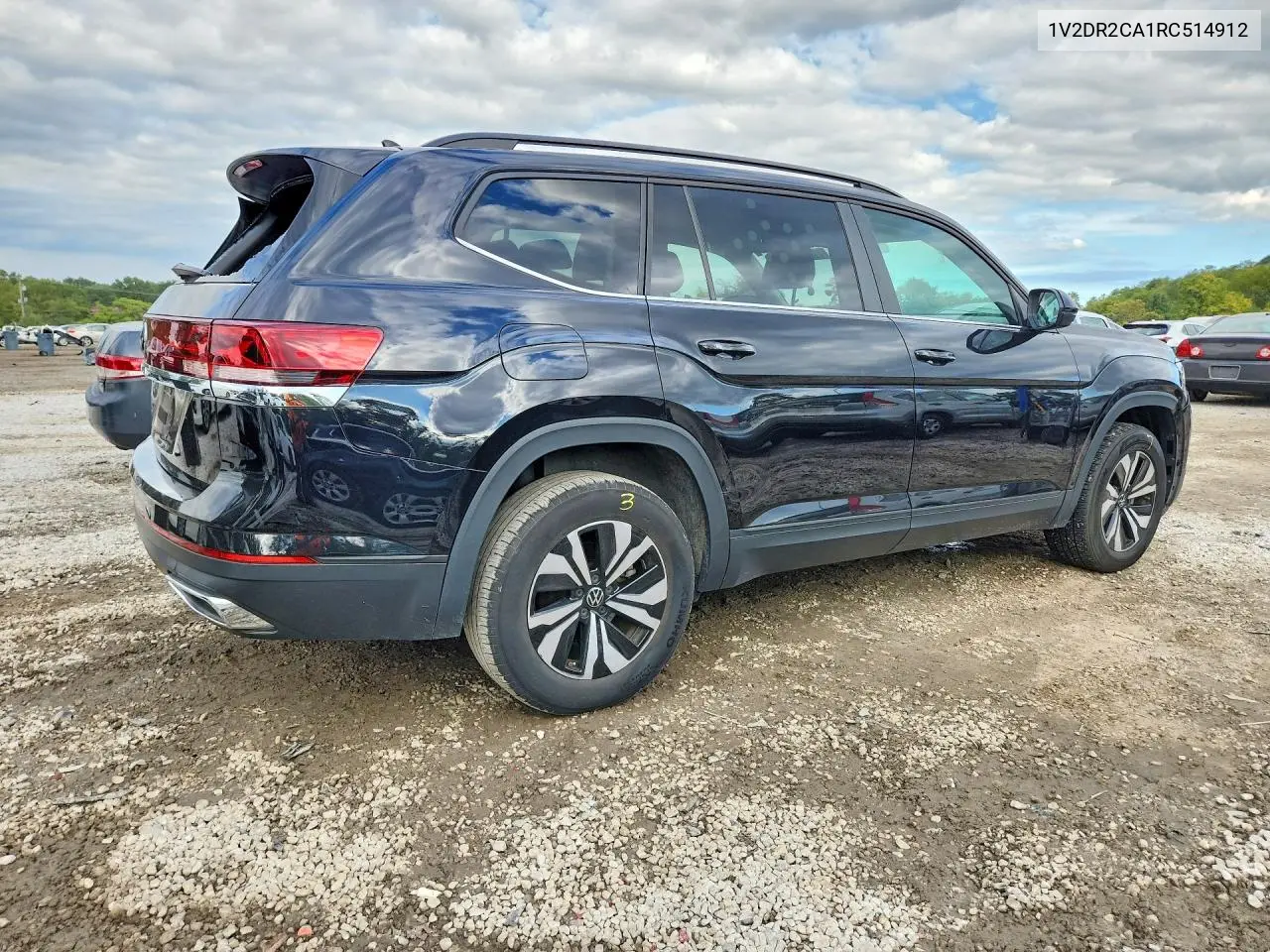 2024 VOLKSWAGEN ATLAS VIN 1V2DR2CA1RC514912 — фото 3