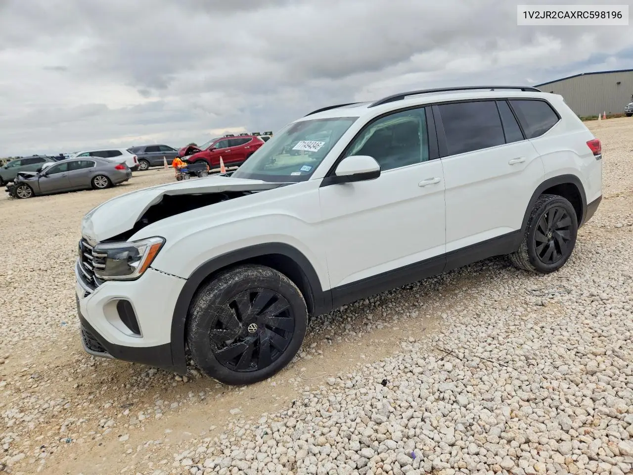VOLKSWAGEN ATLAS 2024, VIN 1V2JR2CAXRC598196