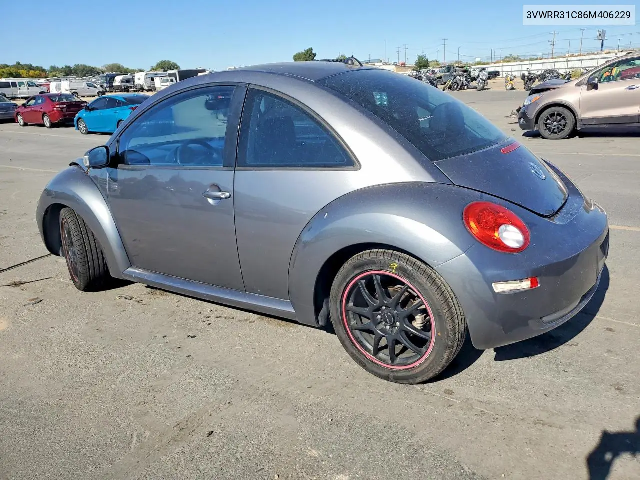 2006 VOLKSWAGEN BEETLE VIN 3VWRR31C86M406229 — фото 2