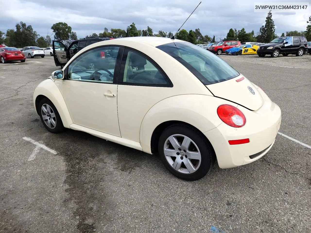 2006 VOLKSWAGEN BEETLE VIN 3VWPW31C36M423147 — фото 2