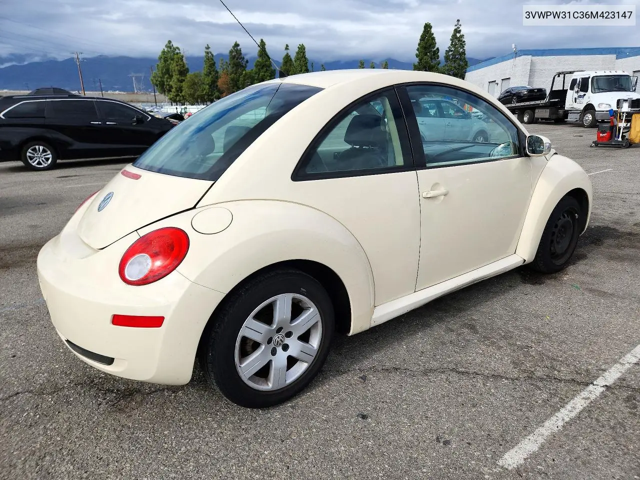 2006 VOLKSWAGEN BEETLE VIN 3VWPW31C36M423147 — фото 3
