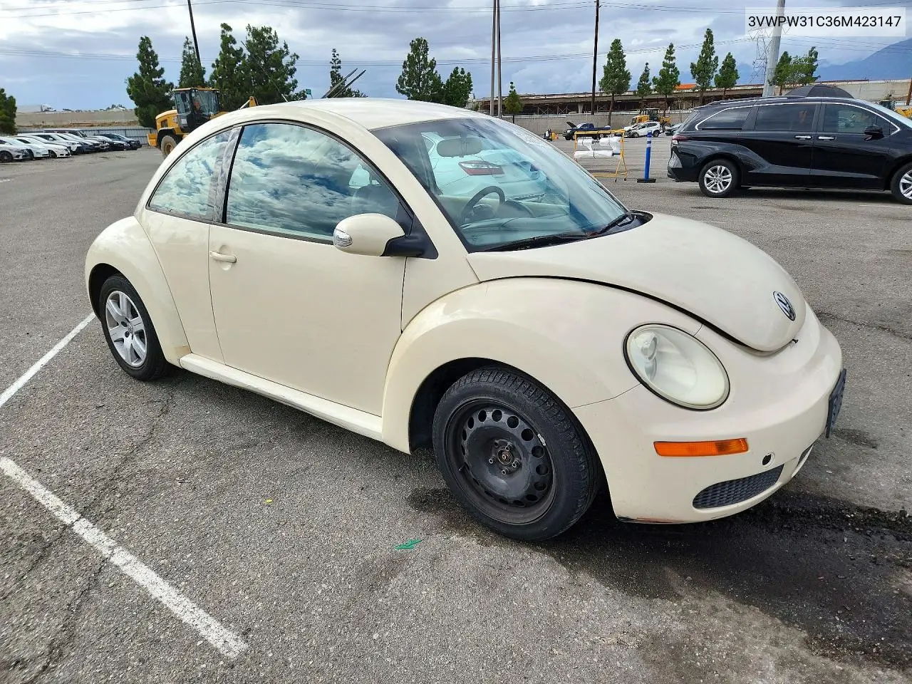 2006 VOLKSWAGEN BEETLE VIN 3VWPW31C36M423147 — фото 4
