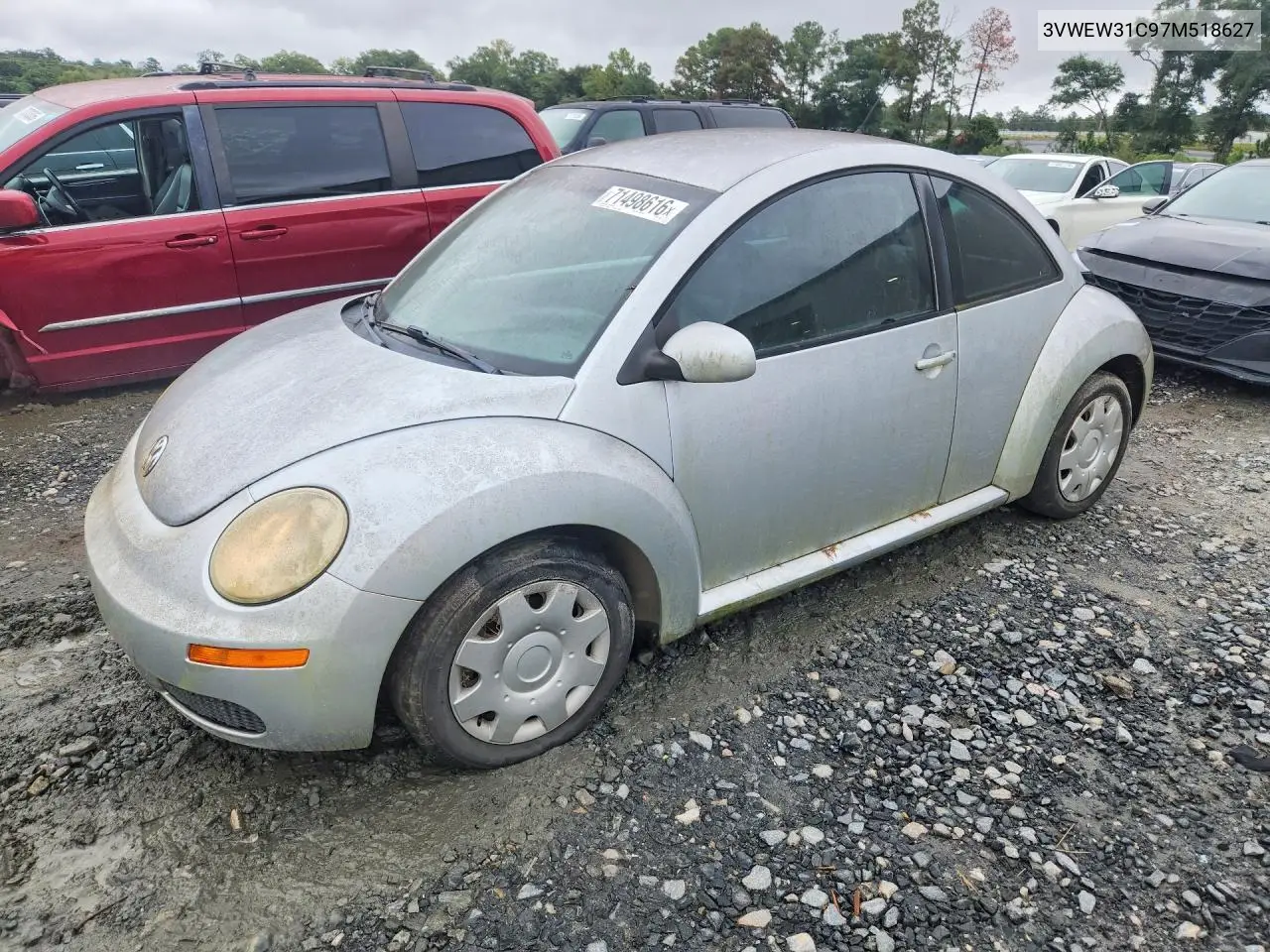 VOLKSWAGEN BEETLE 2007, VIN 3VWEW31C97M518627