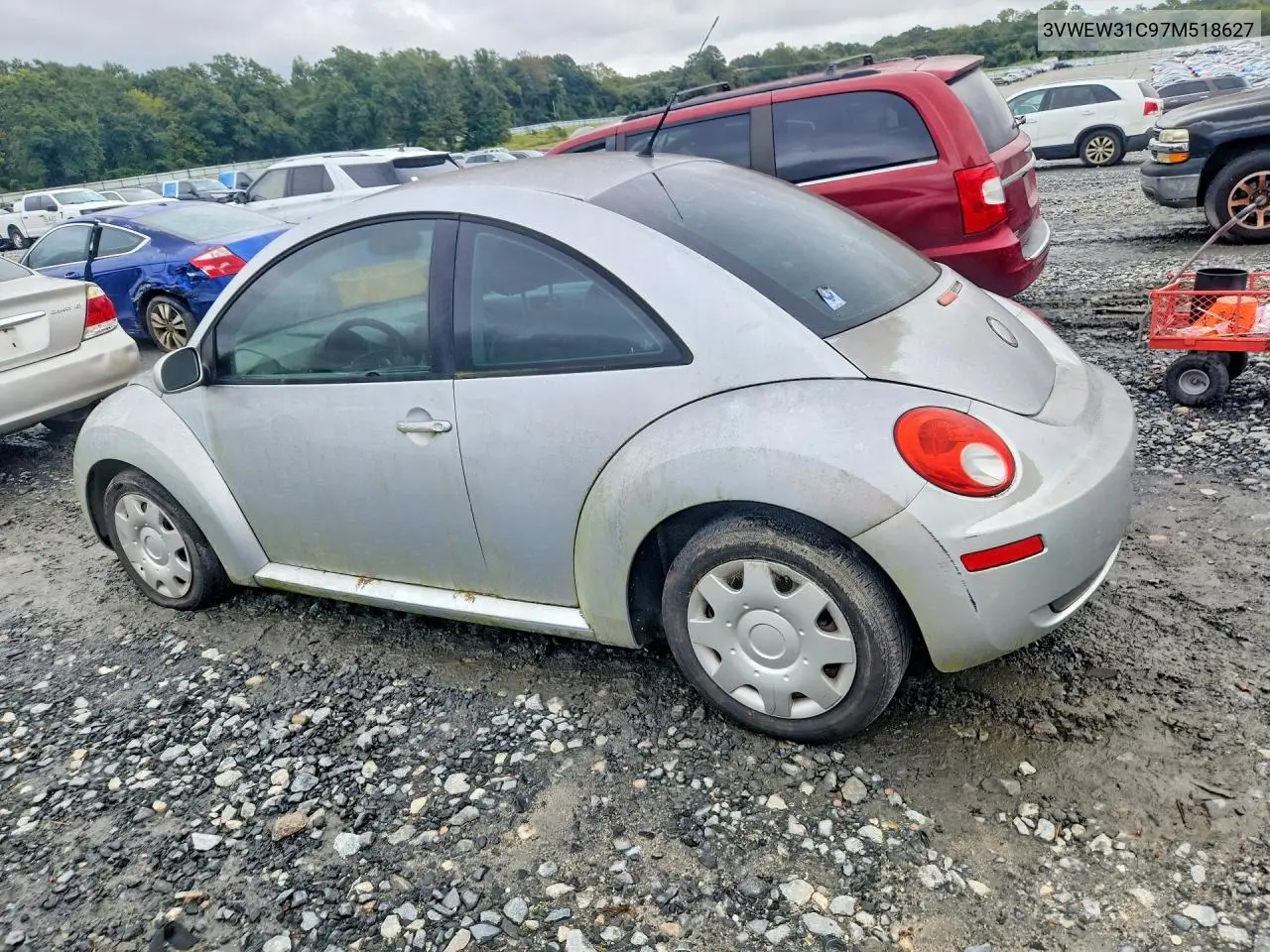 2007 VOLKSWAGEN BEETLE VIN 3VWEW31C97M518627 — фото 2